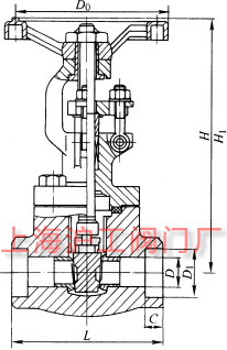 Z61HZ61YZ61W  PN100~PN160 в庸ШʽlyҪμYߴʾD